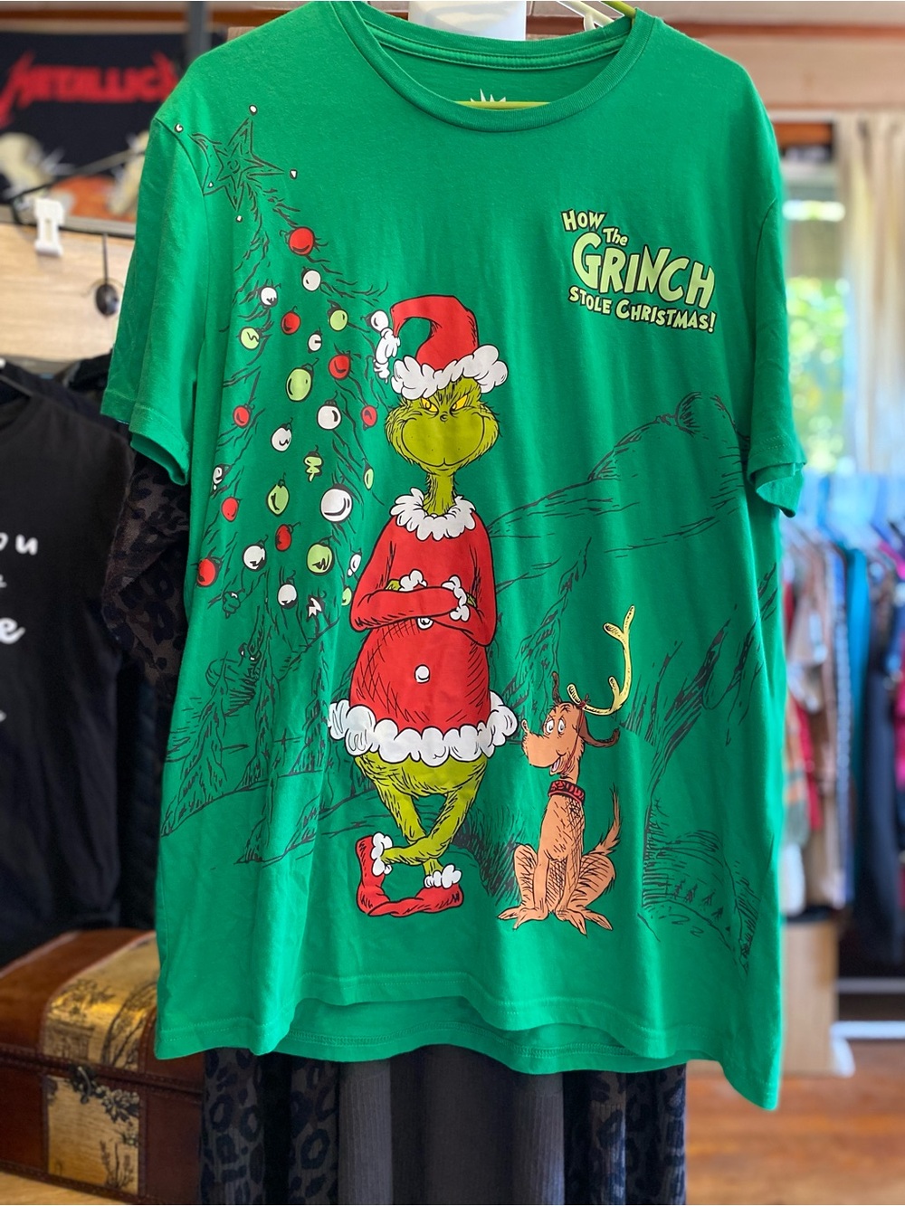 How The Grinch Stole Christmas Graphic Tee - Green